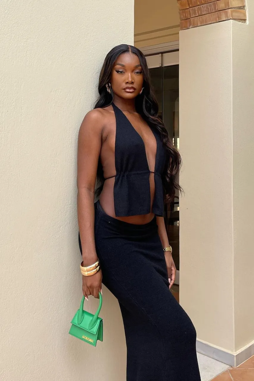 MINA MAXI SKIRT - BLACK sold by Runaway The Label product image thumbnail 4