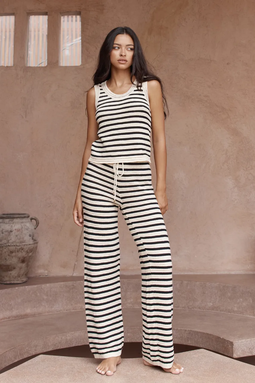CHERIE PANT - SAND/BLACK sold by Runaway The Label