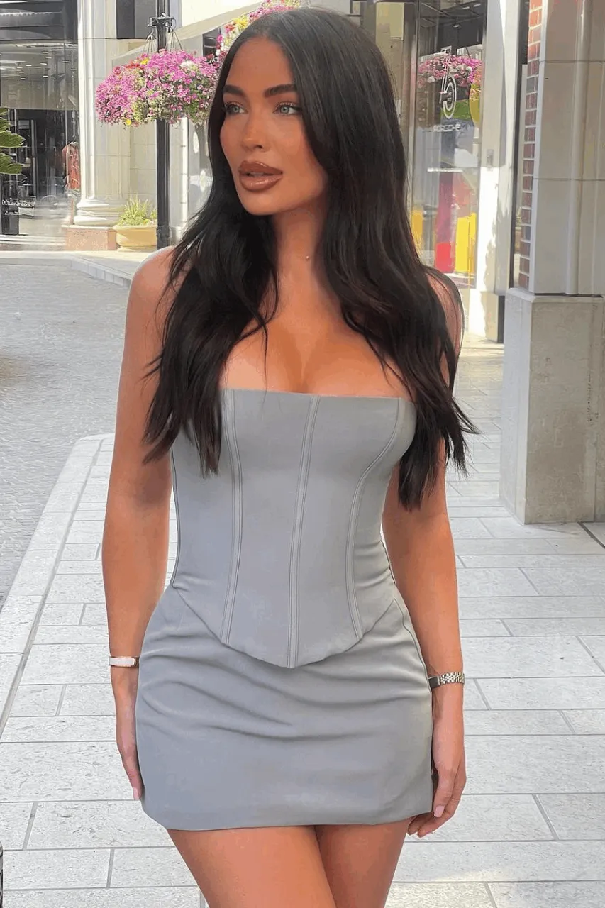 ANISHA MINI SKIRT - MIST sold by Runaway The Label product image thumbnail 4