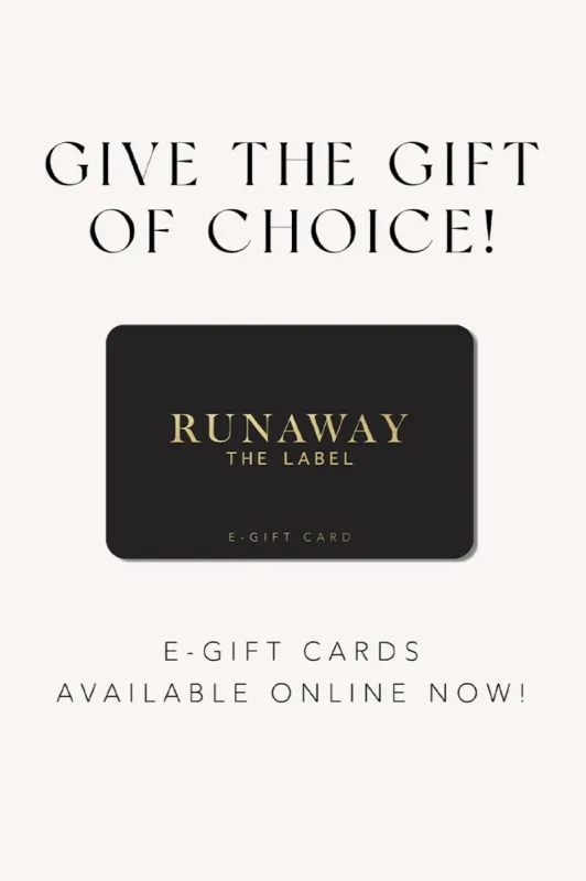 Gift Card sold by Runaway The Label