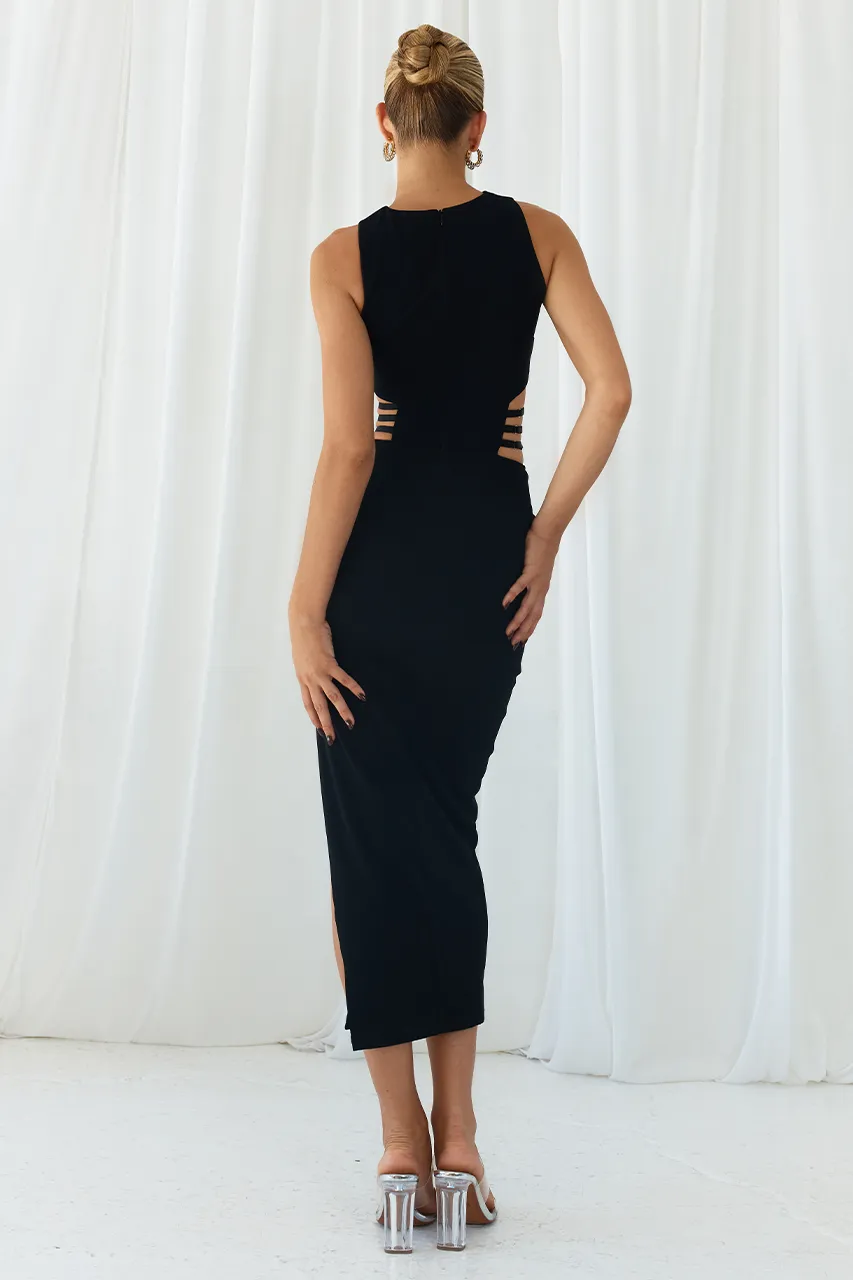 KATYA MIDI DRESS - BLACK sold by Runaway The Label product image thumbnail 2