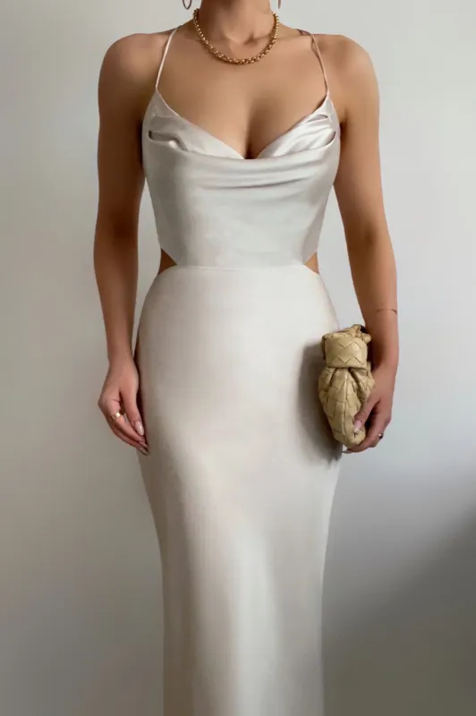 Charis Slip Dress - Champagne sold by Runaway The Label