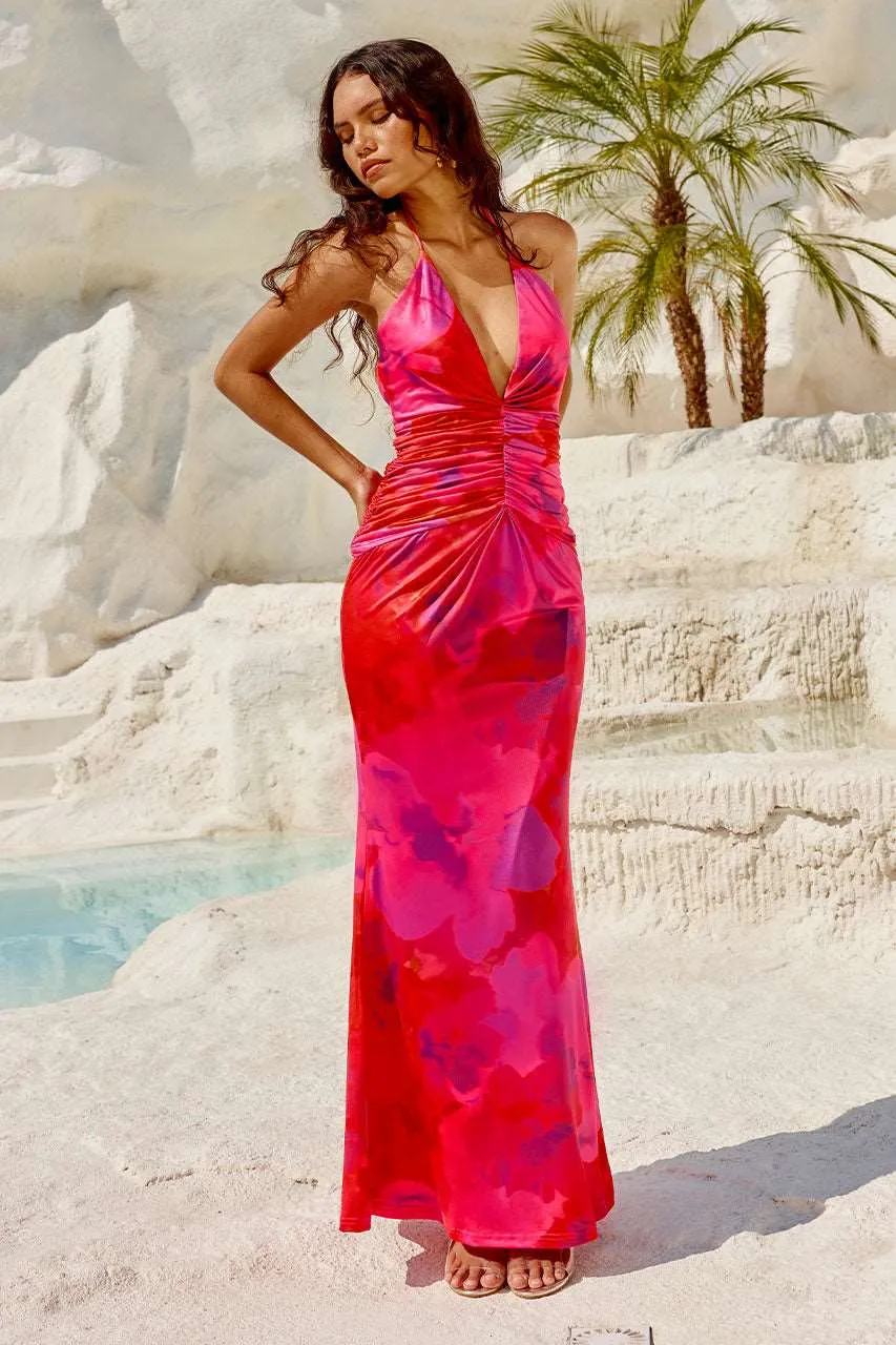ARQUETTE MAXI DRESS - SANGRIA sold by Runaway The Label product image thumbnail 4