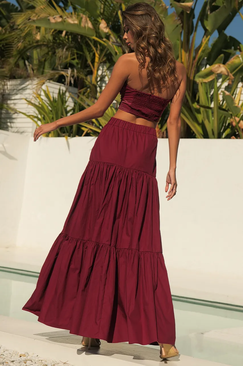 Ayla Top - Wine sold by Runaway The Label product image thumbnail 5