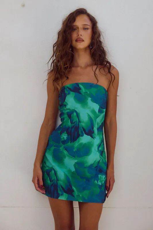 PRIMROSE MINI DRESS - CALISTA GREEN sold by Runaway The Label