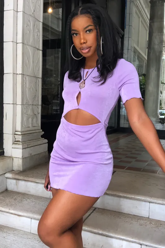Tori Mini Dress - Lilac sold by Runaway The Label