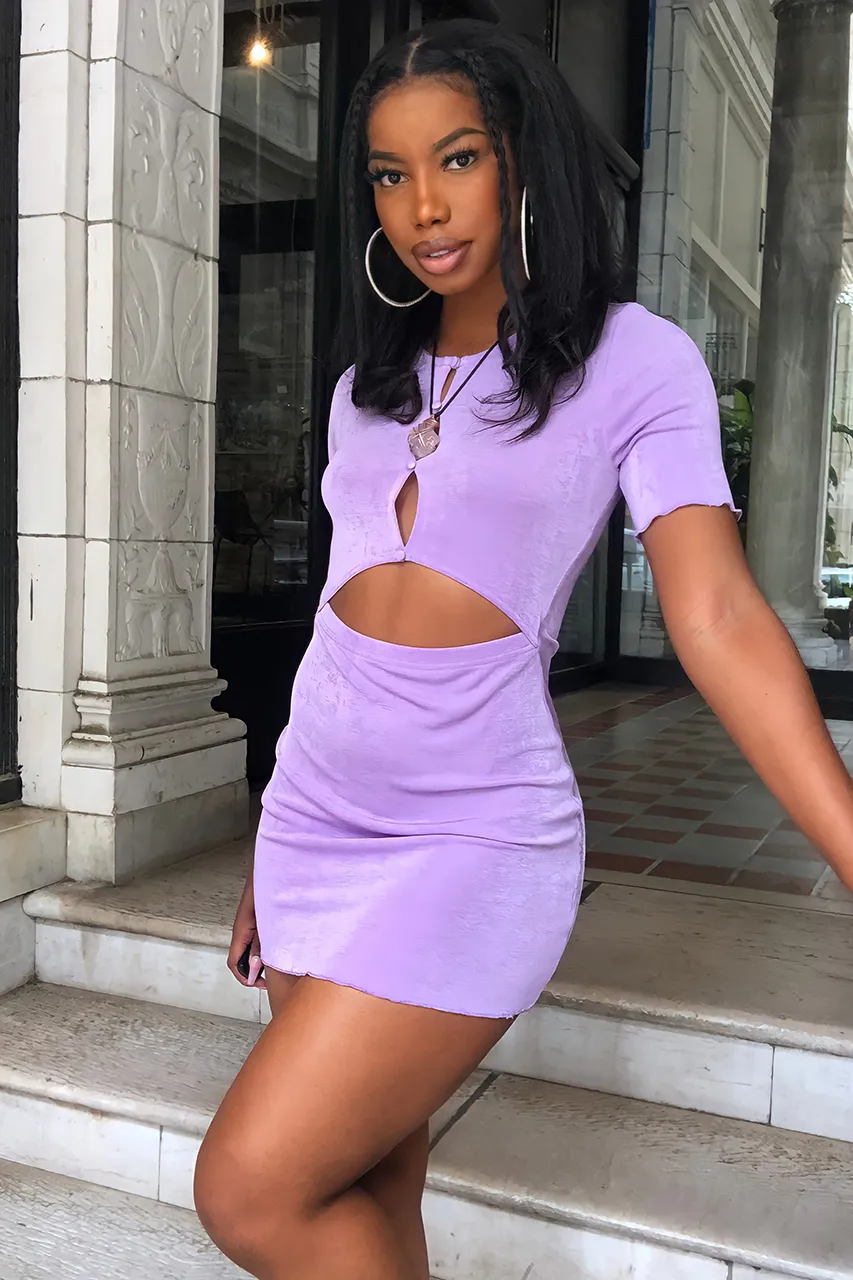 Tori Mini Dress - Lilac sold by Runaway The Label