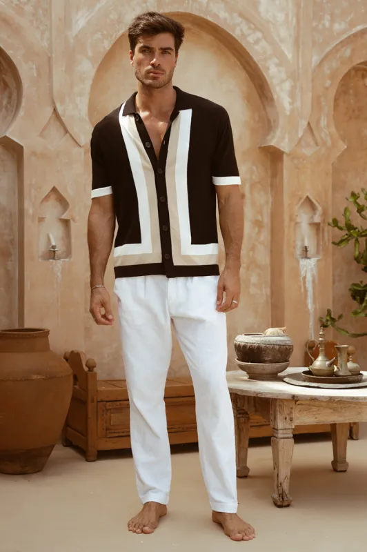 DARIUS SHIRT - BLACK MULTI sold by Runaway The Label