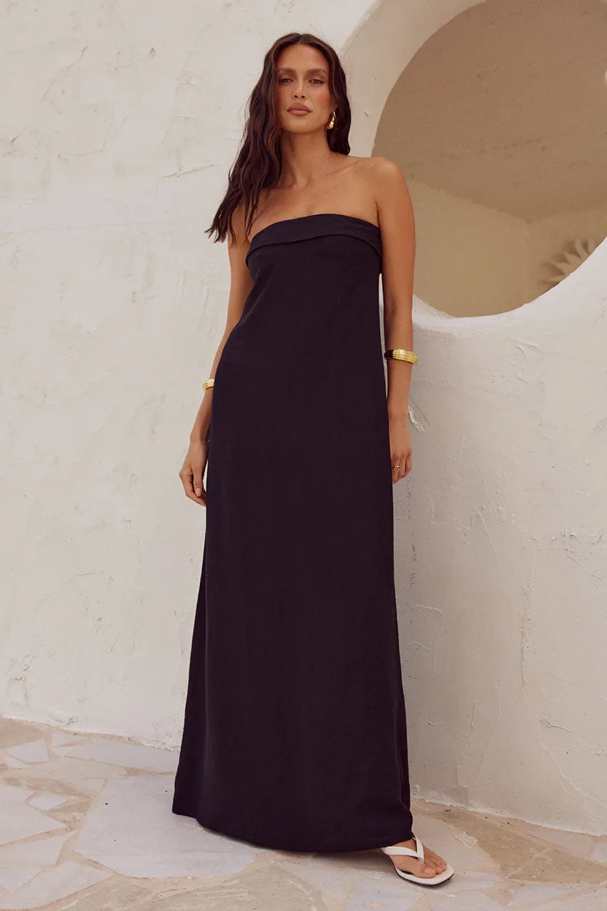 SAPHIRA MAXI DRESS - BLACK sold by Runaway The Label