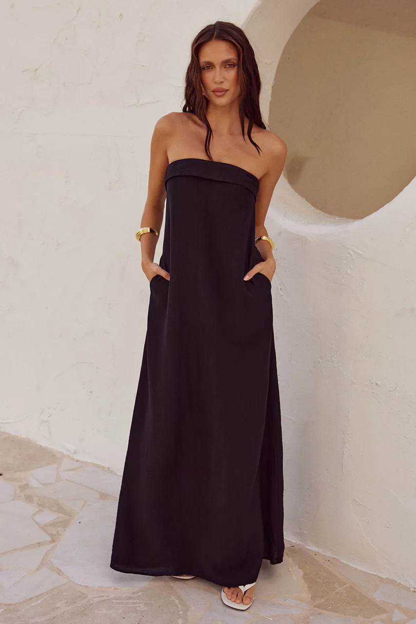 SAPHIRA MAXI DRESS - BLACK sold by Runaway The Label product image thumbnail 4