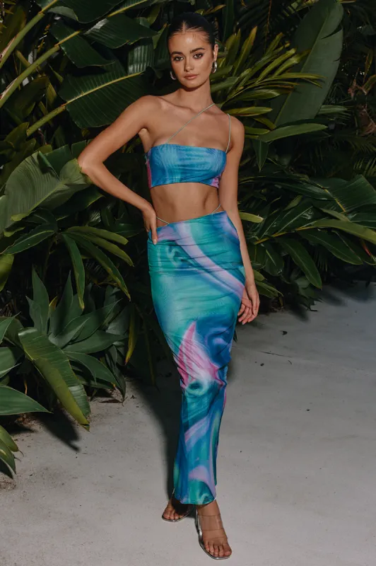 HAMILTON MIDI SKIRT - PRINT sold by Runaway The Label