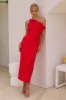 JASPIN MIDI DRESS - RED sold by Runaway The Label