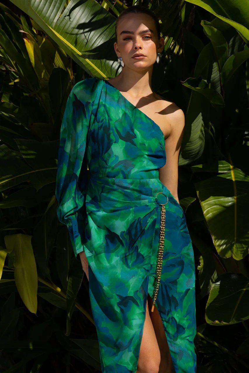KANA MIDI DRESS - CALISTA GREEN sold by Runaway The Label product image thumbnail 3