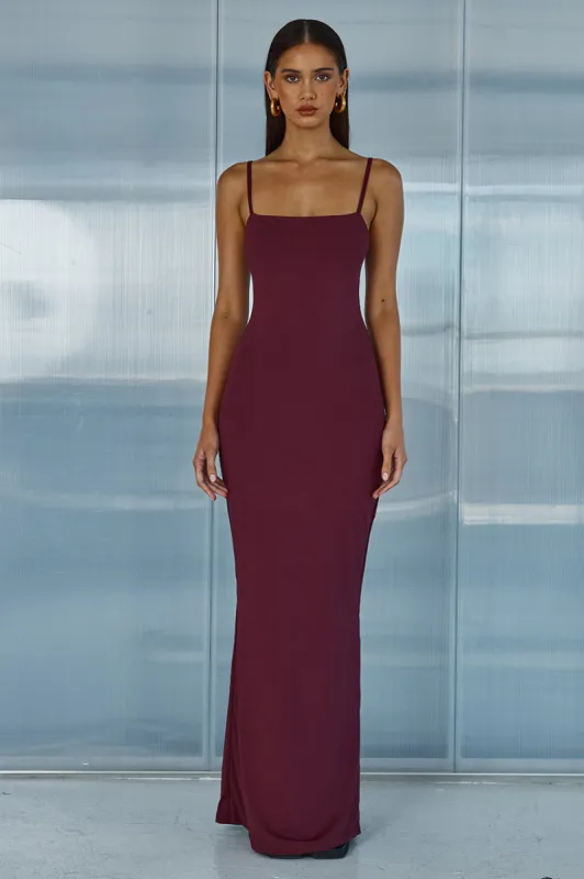 STERLING MAXI DRESS - MERLOT sold by Runaway The Label