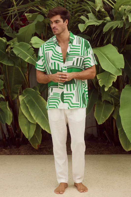 MASON SHIRT - VARGO GREEN sold by Runaway The Label