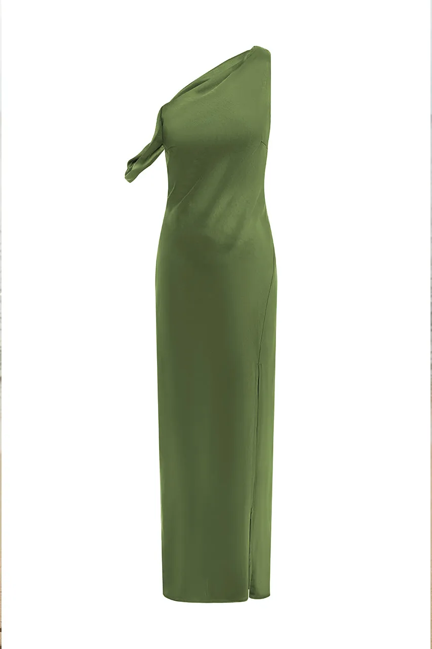 GIA MAXI DRESS - OLIVE sold by Runaway The Label product image thumbnail 3