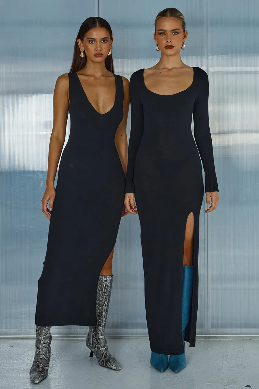 AUBREY MIDI DRESS - BLACK sold by Runaway The Label product image thumbnail 4