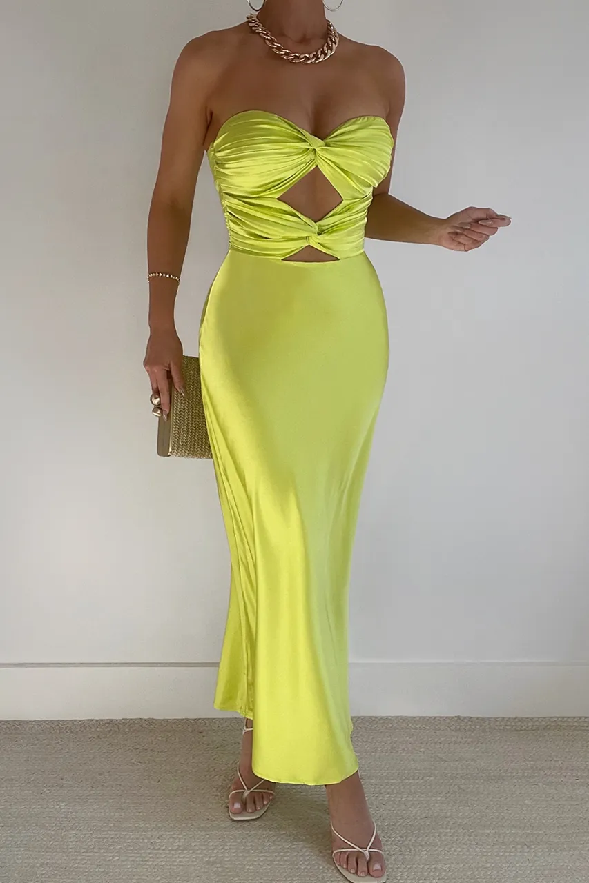 MICH SLIP DRESS - CITRUS sold by Runaway The Label