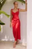 OURA MIDI SKIRT - RED sold by Runaway The Label