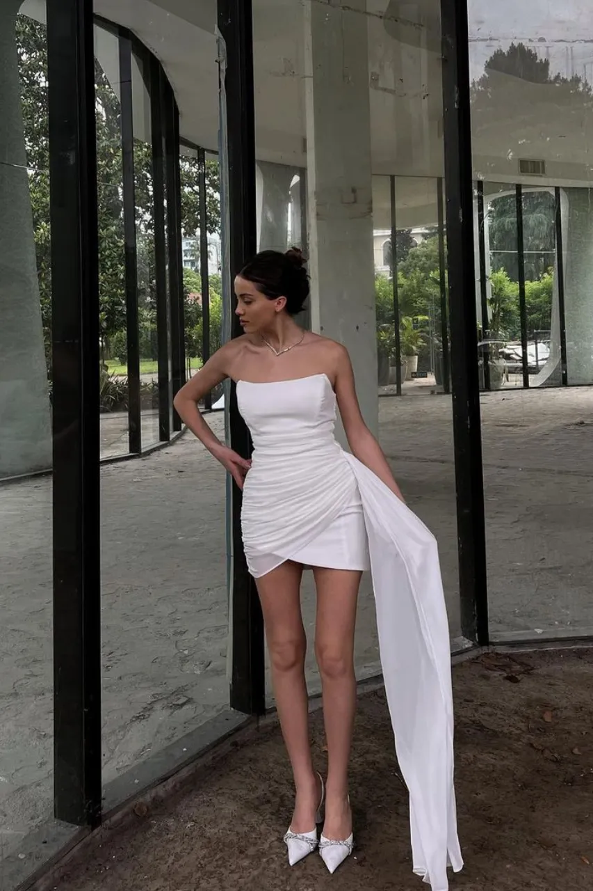 NIGHT LOVER DRESS - WHITE sold by Runaway The Label product image thumbnail 4