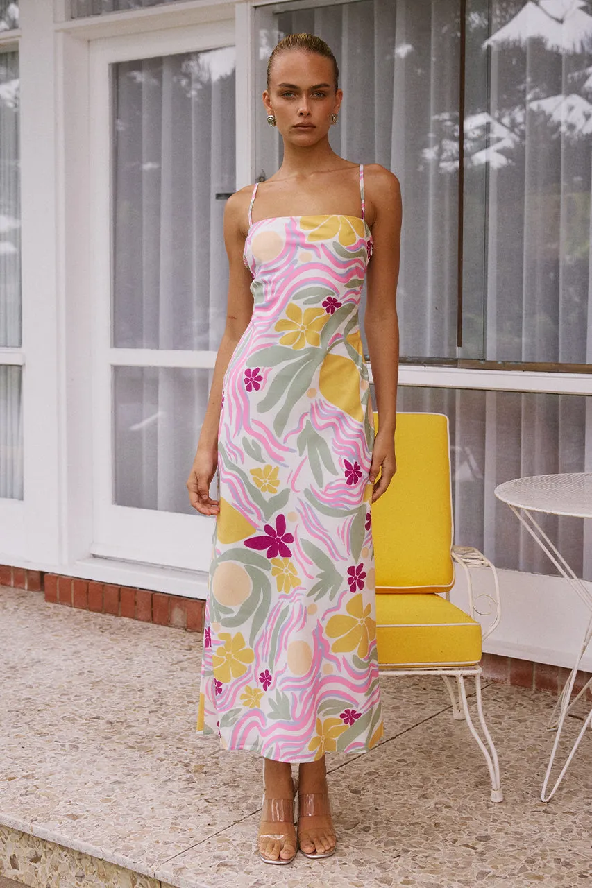 LEO SLIP DRESS - AVELINE PRINT sold by Runaway The Label