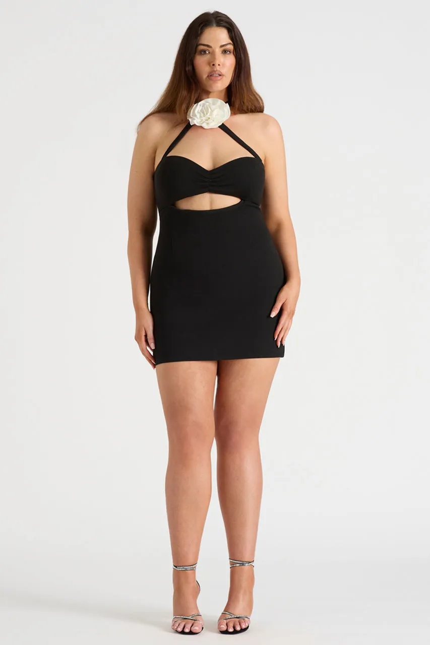 THE FLOWER MINI DRESS - BLACK sold by Runaway The Label product image thumbnail 2