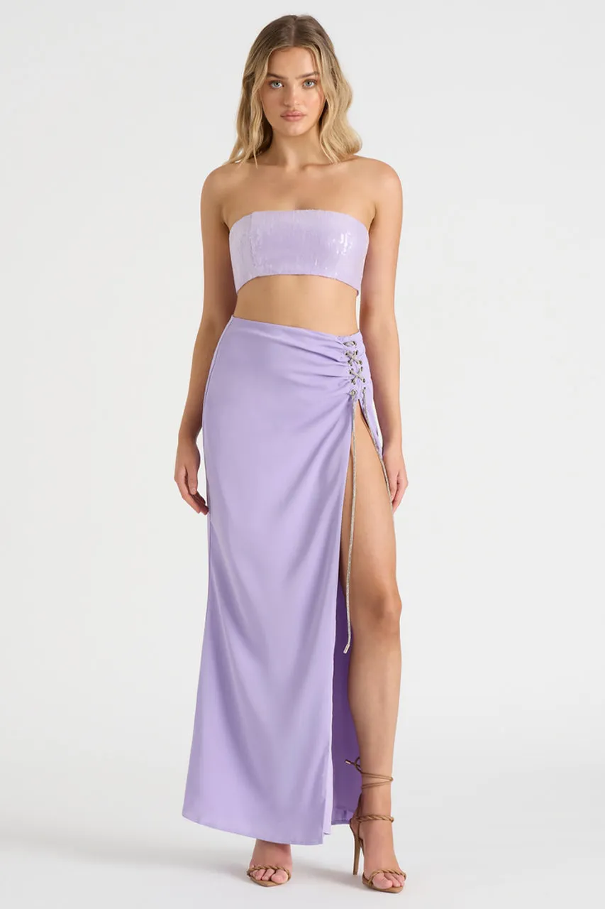 THE SEQUIN BANDEAU - LILAC sold by Runaway The Label product image thumbnail 3