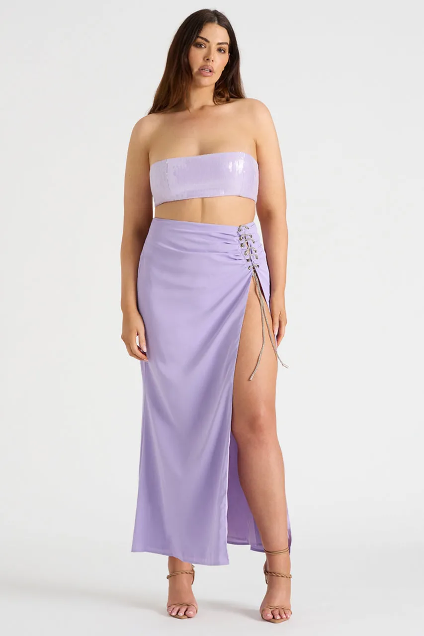 THE SEQUIN BANDEAU - LILAC sold by Runaway The Label product image thumbnail 4