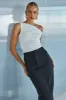 YAZMIN MIDI SKIRT - BLACK sold by Runaway The Label