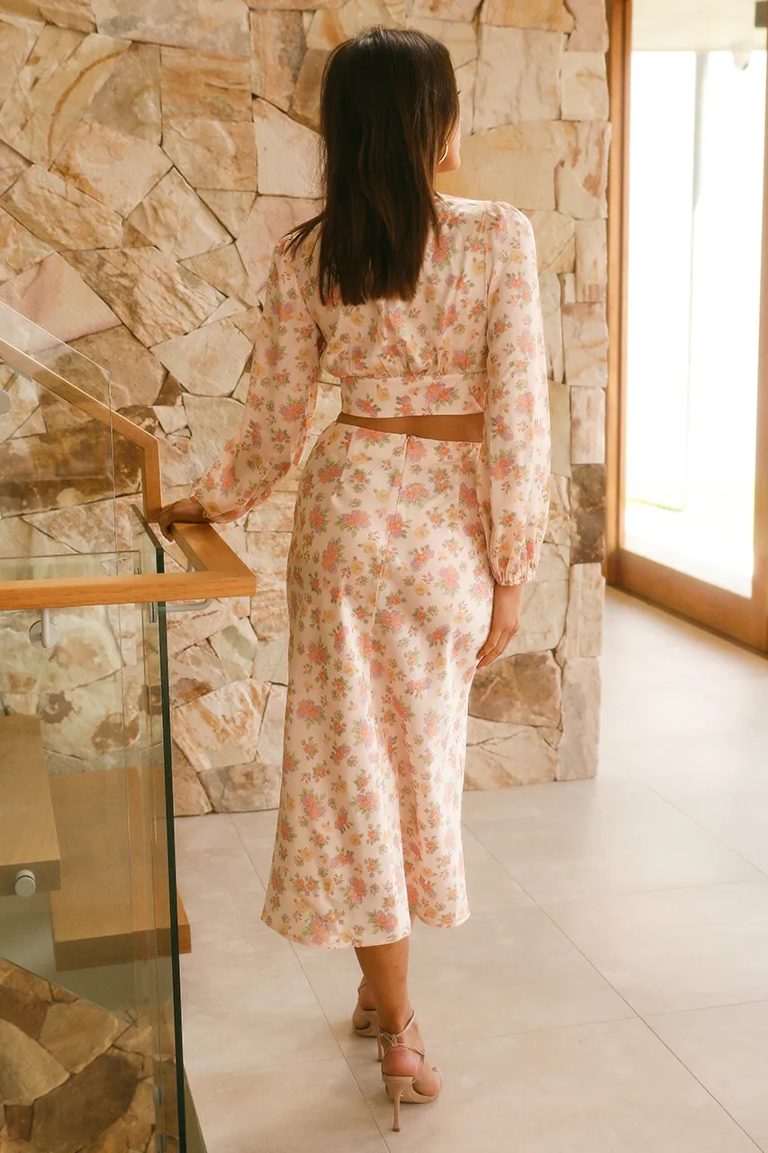 Mia Slip Skirt - Blush Floral sold by Runaway The Label product image thumbnail 2