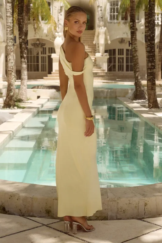 GIA MAXI DRESS - LEMON sold by Runaway The Label