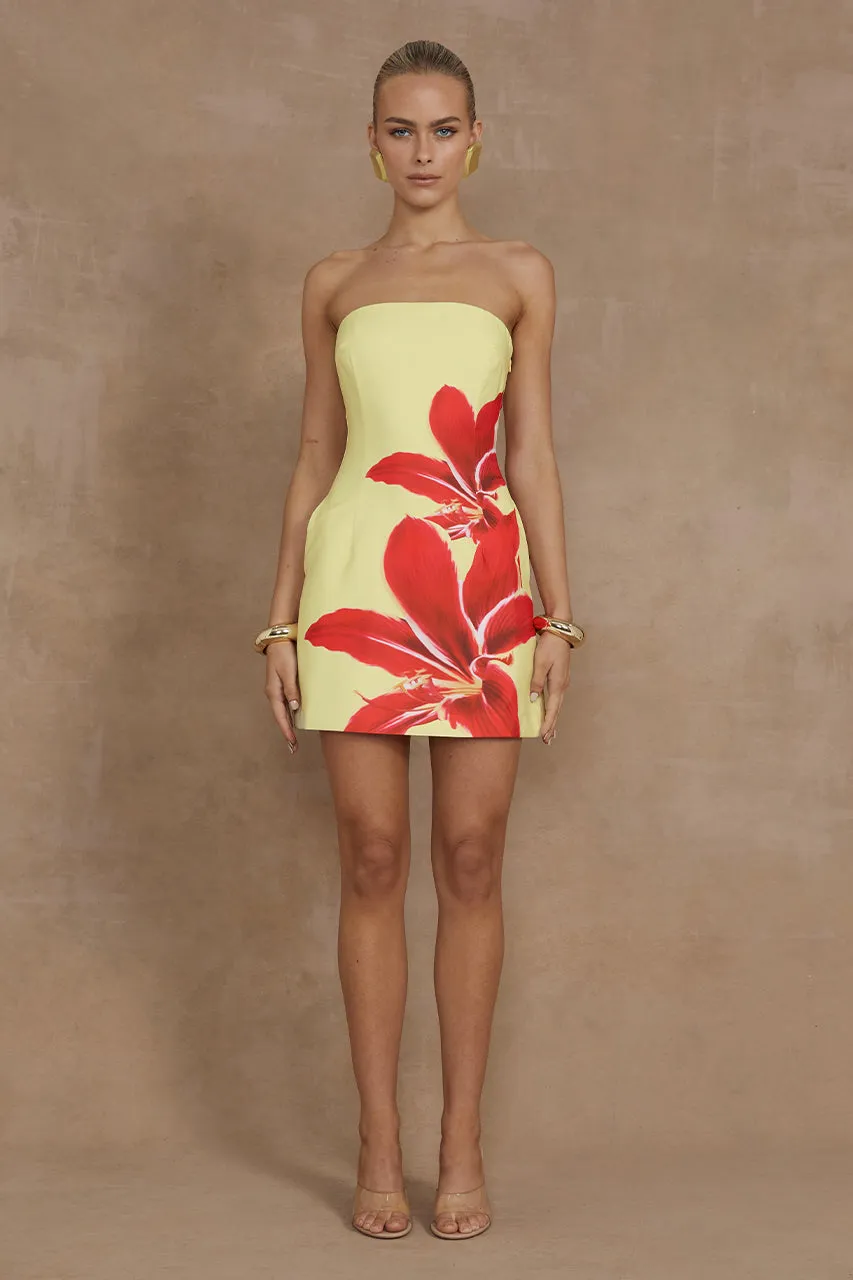 PRIMROSE MINI DRESS - YELLOW LILY sold by Runaway The Label