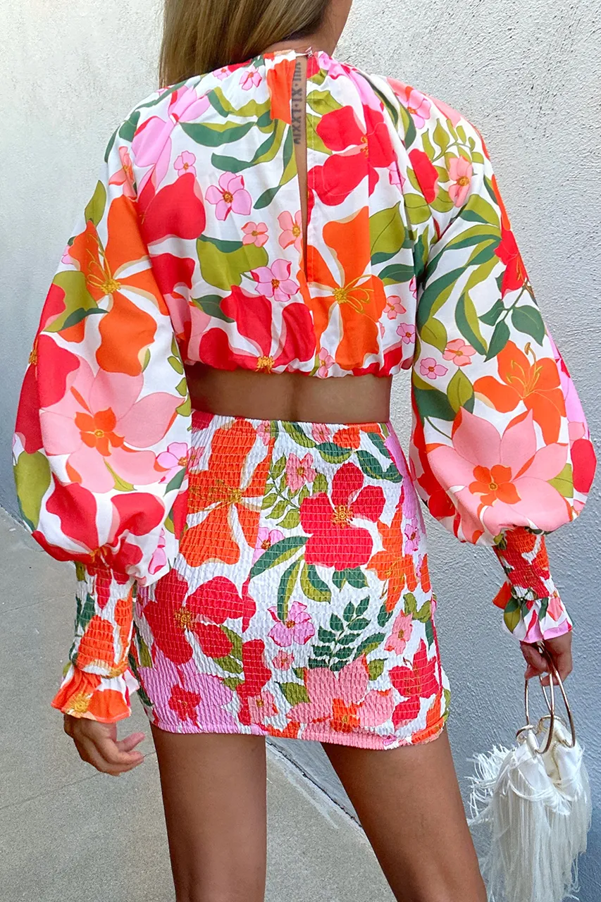 NELDA SKIRT - FLORAL sold by Runaway The Label product image thumbnail 2