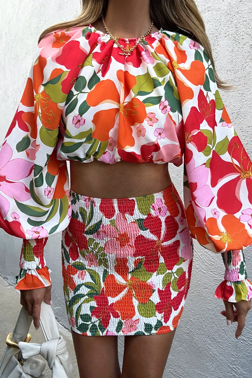 NELDA SKIRT - FLORAL sold by Runaway The Label