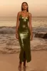 HALO LONG MIDI DRESS - APPLE sold by Runaway The Label