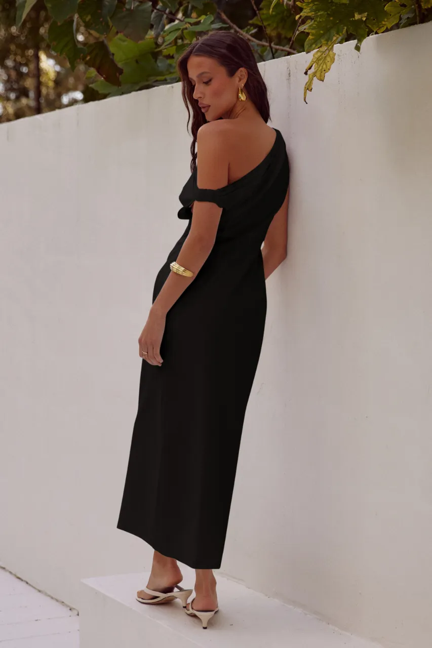 JASPIN MIDI DRESS - BLACK sold by Runaway The Label product image thumbnail 2