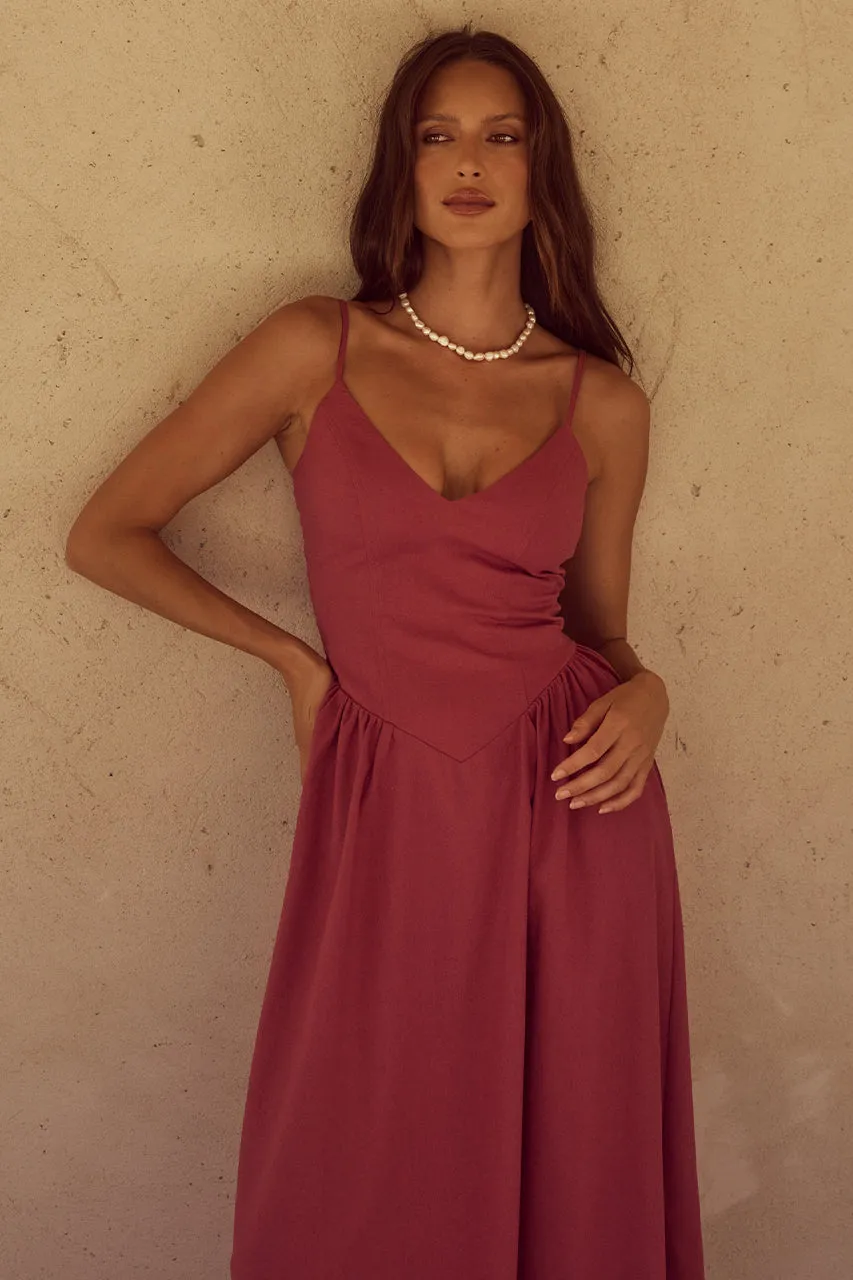 ZEPHY MAXI DRESS - ROSE sold by Runaway The Label product image thumbnail 3