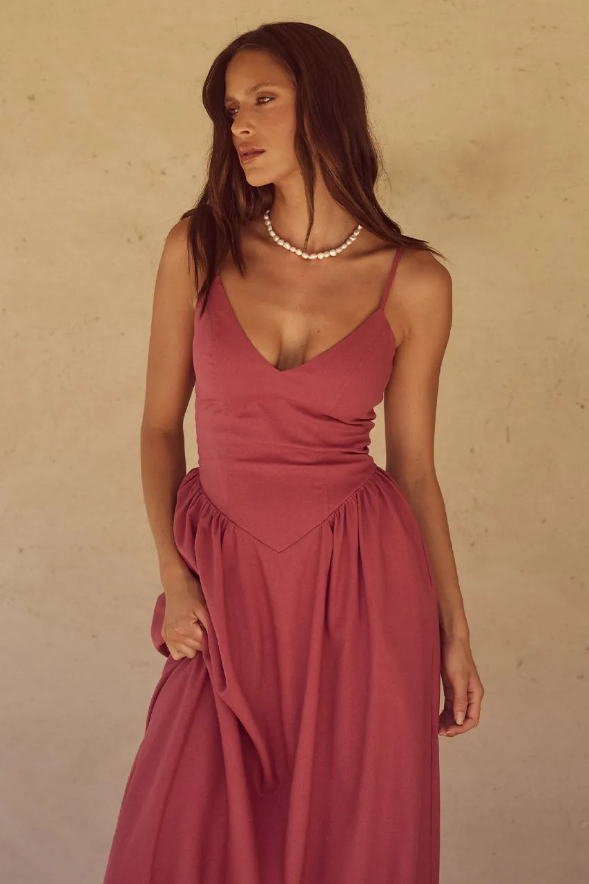 ZEPHY MAXI DRESS - ROSE sold by Runaway The Label product image thumbnail 5