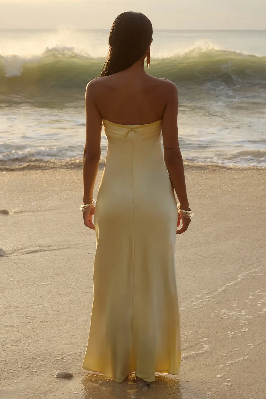 DELILAH MAXI DRESS - LEMON sold by Runaway The Label product image thumbnail 2