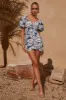 KELANI MINI DRESS - NAVY FLORAL sold by Runaway The Label