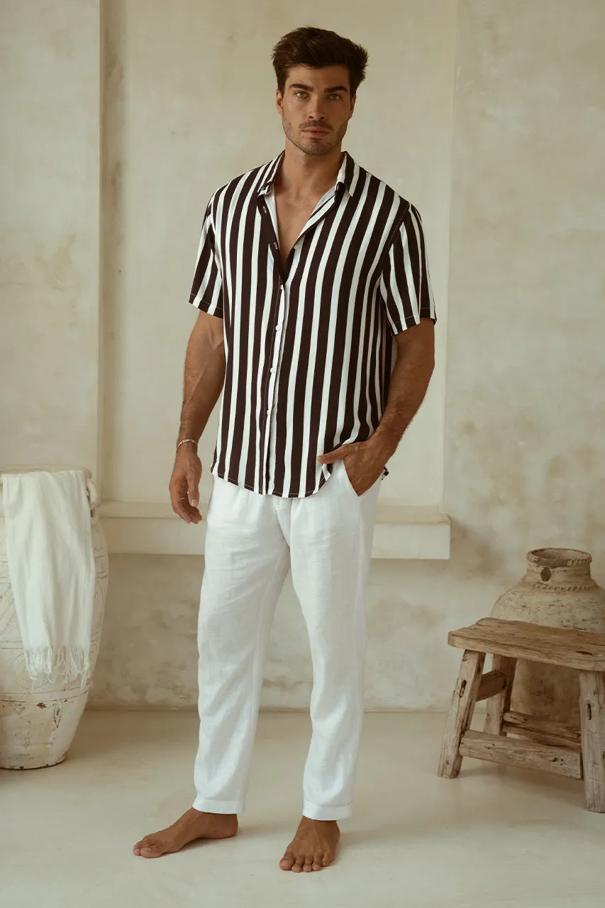 NICK SHIRT - NAVY/WHITE sold by Runaway The Label product image thumbnail 4