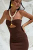 LUNA MIDI DRESS - ESPRESSO sold by Runaway The Label