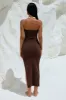 LUNA MIDI DRESS - ESPRESSO sold by Runaway The Label