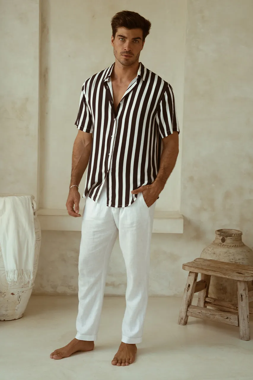 NICK SHIRT - NAVY/WHITE sold by Runaway The Label product image thumbnail 3