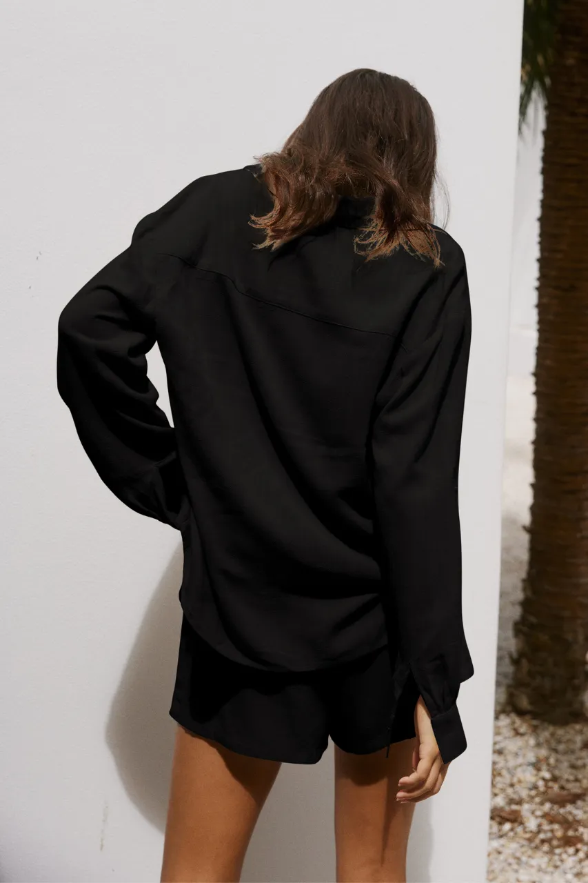 KIANA SHIRT - BLACK sold by Runaway The Label product image thumbnail 2