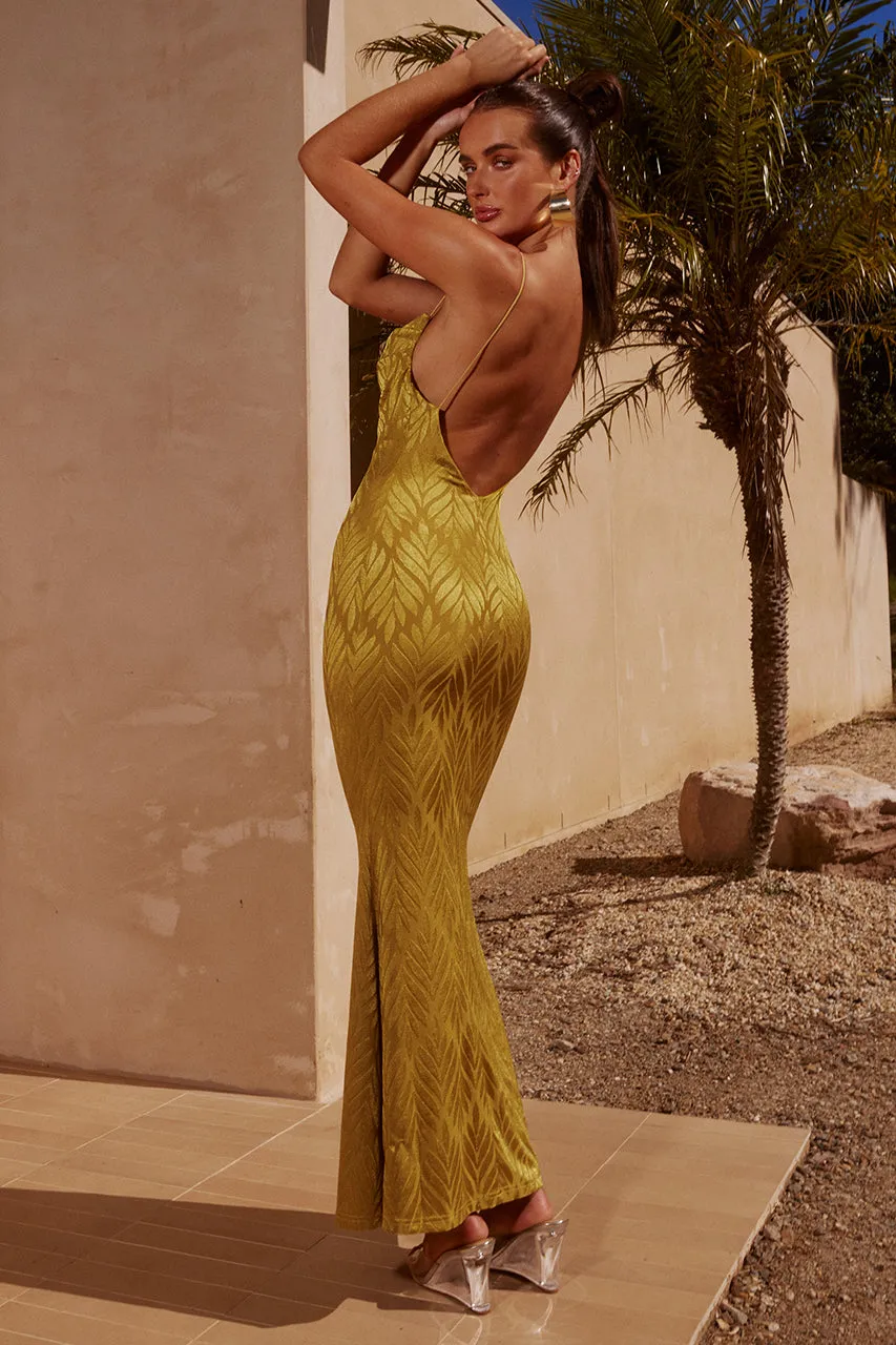 LAFAYETTE MAXI DRESS - CHARTREUSE sold by Runaway The Label product image thumbnail 2