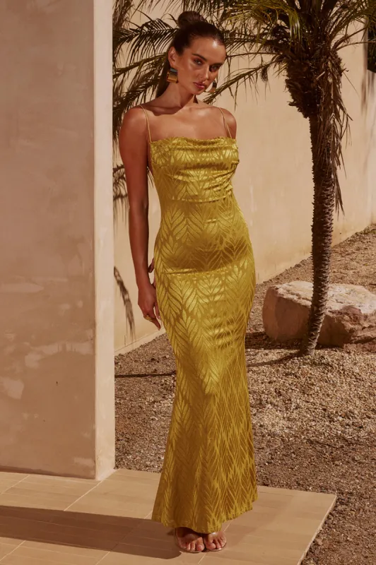 LAFAYETTE MAXI DRESS - CHARTREUSE sold by Runaway The Label