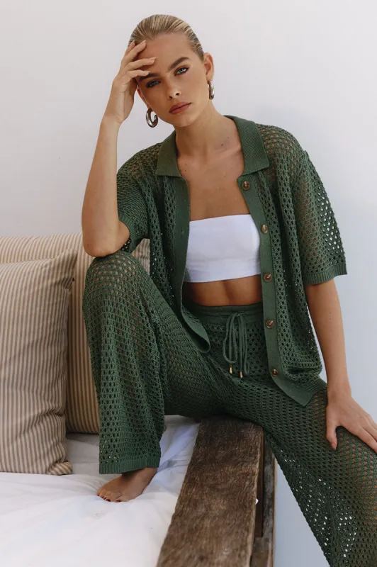 SMITH TOP - OLIVE sold by Runaway The Label