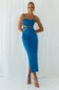 IMANI SLIP DRESS - OCEAN sold by Runaway The Label