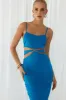 IMANI SLIP DRESS - OCEAN sold by Runaway The Label